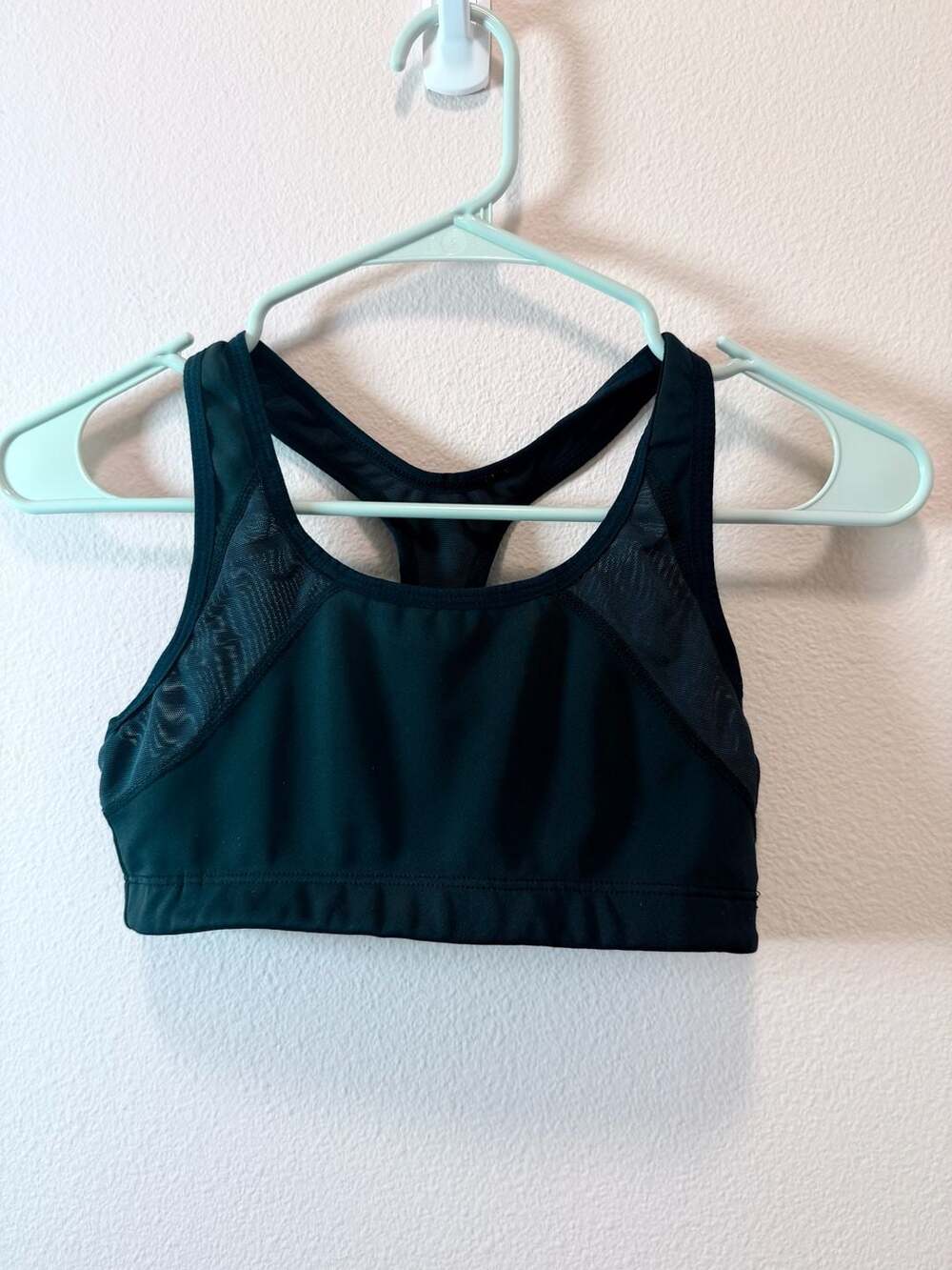 New Balance Black Mesh Racerback Sports Bra Size S